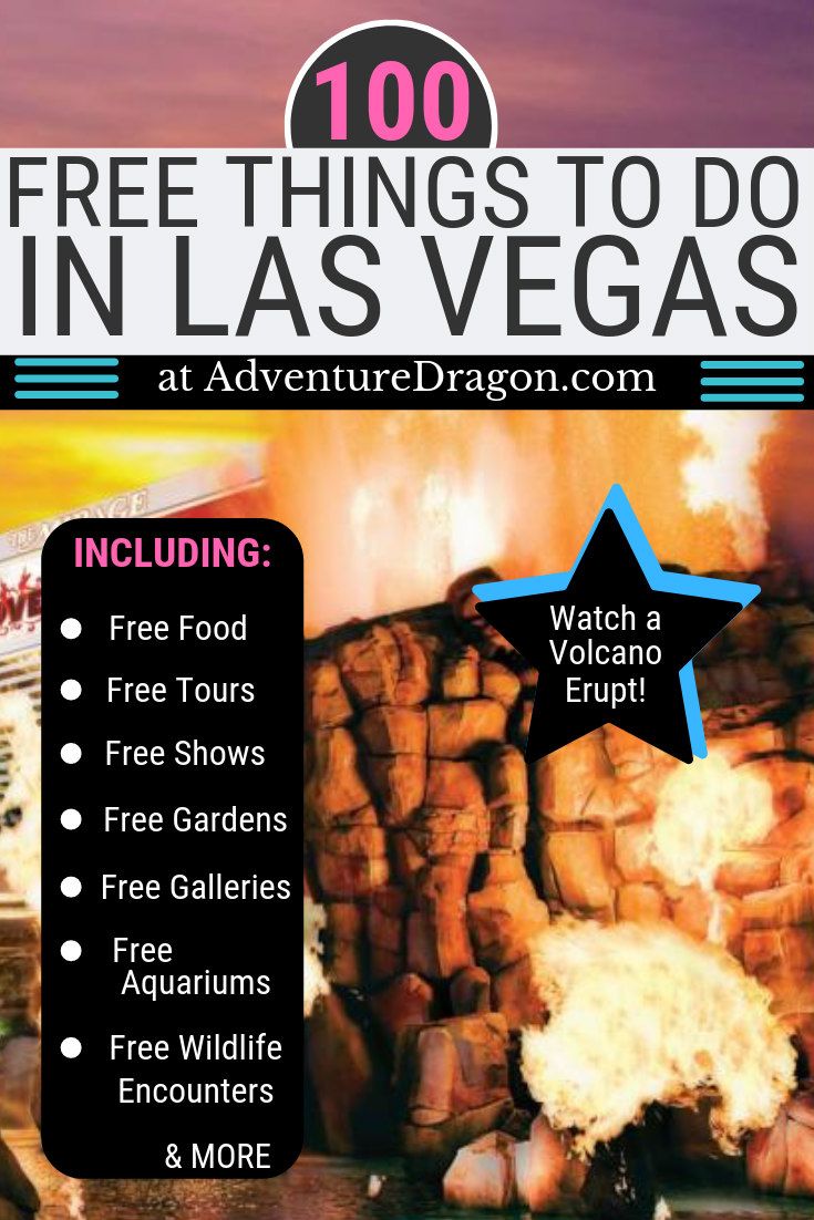 an advertisement for the free things to do in las vegas at adventure / dragon com