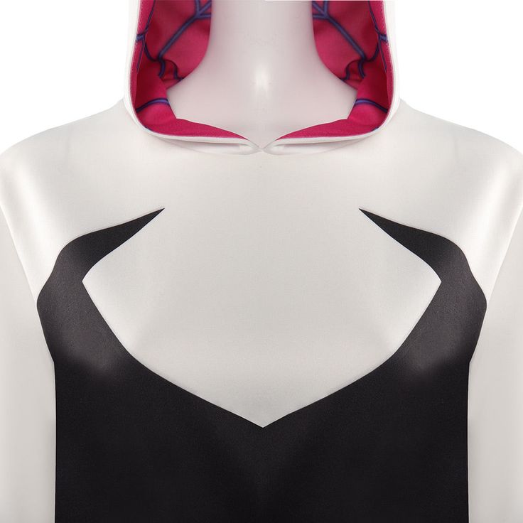 Step out of the Spider-Verse and into style with our Spider-Verse Gwen Hoodie! Inspired by Spider-Gwen's unique look, this hoodie captures the essence of the iconic character. Whether you're a fan of comics or movies, this comfortable and stylish hoodie is the perfect way to showcase. Specifications: Movie: Spider-Man: Across The Spider-Verse Material: Filter Cotton Package included: Hoodie Size Chart(Inches): Size Clothes length Chest Shoulder width Sleeve length S 62.5 102 51 58 M 65.5 110 53 Hooded Hoodie For Cosplay Events, Hooded Cosplay Hoodie For Cosplay Events, Anime Print Hooded Top For Cosplay, Halloween Cosplay Hoodie, Halloween Cosplay Hoodie With Drawstring Hood, White Hooded Sweatshirt For Cosplay, White Winter Cosplay Top, White Tops For Winter Cosplay, Fitted Hooded Halloween Hoodie