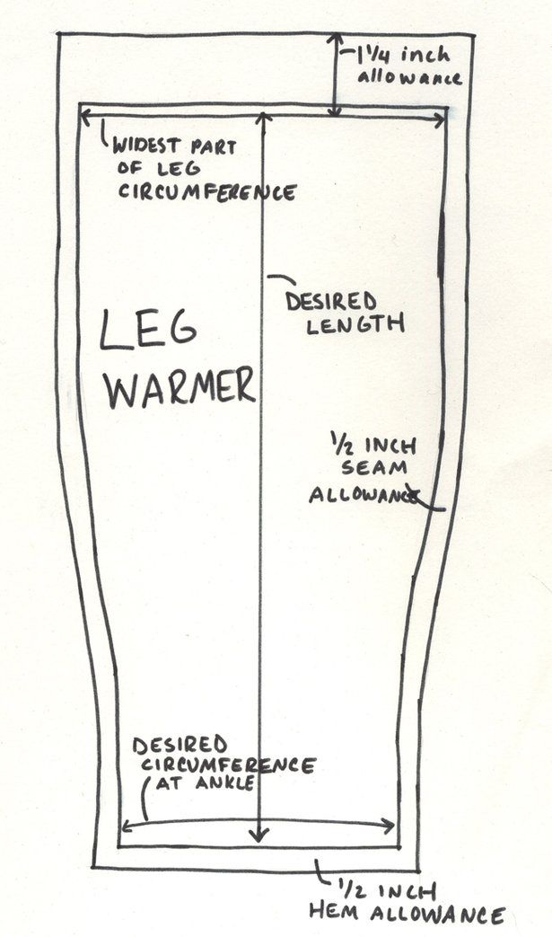 a drawing of a door with the words leg warmer written on it