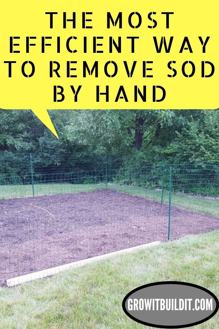 the most efficient way to remove sold by hand is with a tennis court in the yard