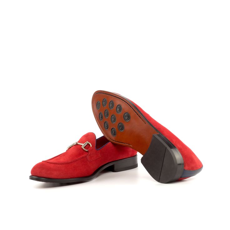 Bossy Loafers - Q by QS Formal Slip-on Loafers With Red Sole, Classic Wingtip Loafers With Red Sole, Classic Business Loafers With Red Sole, Classic Loafers With Red Sole For Business, Red Slip-on Loafers With Plain Toe, Classic Loafers With Red Sole And Plain Toe, Classic Slip-on Loafers With Red Sole, Classic Loafers With Red Sole For Office, Classic Loafers With Red Sole For Work