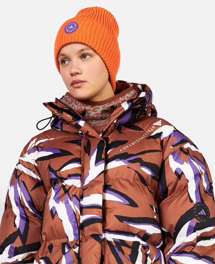 Discover Stella's Dark Caramel/Deep Lilac/White TrueNature Floral Print Mid-Length Padded Jacket today. Free standard shipping is available on all orders. Shop online now. Dark Caramel, Lilac White, Padded Coat, Stella Mccartney Adidas, Padded Jacket, Mid Length, Stella Mccartney, Caramel, Lilac