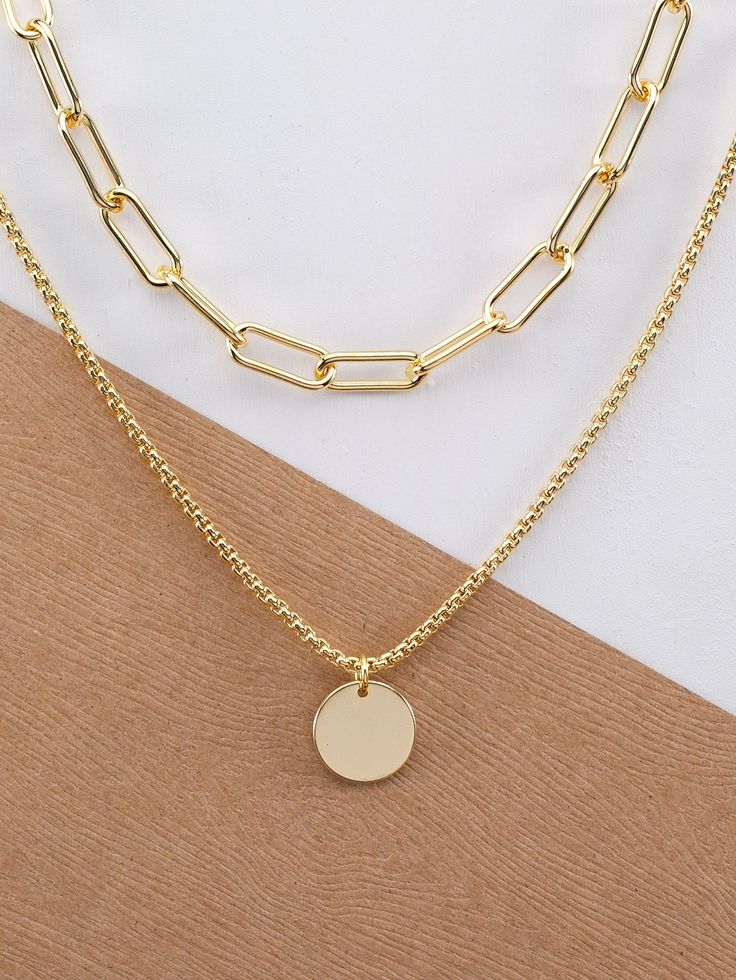 Color: Gold Gender: Women Style: Fashionable Details: Round Type: Layer Sets, Chain Necklaces IN Length 14.6 This data was obtained from manually measuring the product, it may be off by 1-2 CM. Infinity Pendant, Circle Pendant Necklace, Gold Necklaces, Disc Necklace, Chain Necklaces, Circle Pendant, Necklace Sizes, Name Necklace, Cute Jewelry