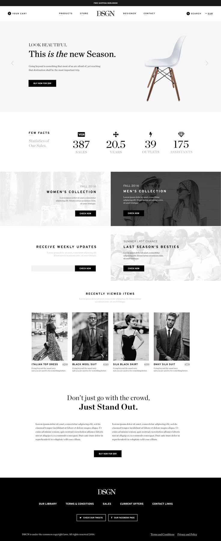 an image of a website page with the wordpress theme and images in black and white