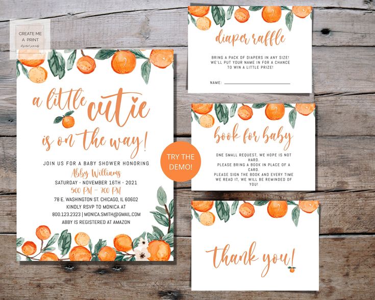 an orange themed wedding suite with matching stationery