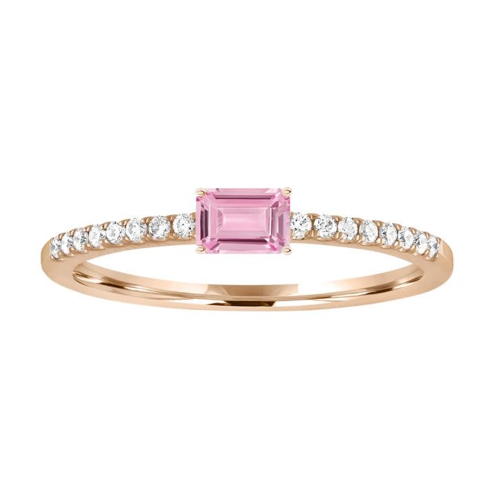 You've never seen pink sparkles quite like these! This Pink Sapphire baguette glistens in this modern diamond setting. Both romantic and elegant, this ring is the perfect addition to any ring stack. 14k Rose Gold 0.75ct Pink Sapphires 0.25ct Diamonds All Stones are natural and untreated Benefits of Solid 14k Gold Jewelry Most loved for its durability and longevity Can be worn daily and requires less maintenance and care than plated, vermeil, or silver jewelry Sweat/water resistant so you can tak Diamond Baguette Ring, Gum Drop, Diamond Baguette, Baguette Diamond Rings, Baguette Ring, Pink Sapphire Ring, Ring Stack, Demi Fine Jewelry, Fine Jewels