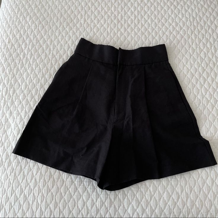 Perfect Condition, Never Worn. Too Small For Me. Reposhing This Item I Purchased From @Dianatmai. Loved It, But Ready To Rotate For Something New. Questions? Leave A Comment Below! Taking To Consignment Soon! Elegant Black Wide Leg Shorts, Elegant Wide-leg Black Shorts, Chic Black Wide Leg Shorts, Chic Black Wide-leg Shorts, High Waist Stretch Shorts For Going Out, High-waisted Cotton Shorts For Night Out, Cotton High-waisted Shorts For Night Out, Chic Black Cotton Shorts, Elegant Shorts For Going Out