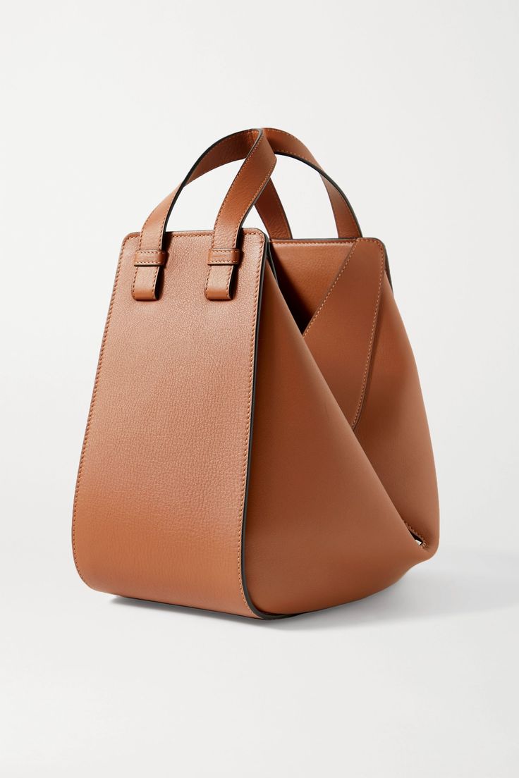 Tan Hammock small textured-leather shoulder bag | Loewe | NET-A-PORTER Designer Top Handle Shoulder Bag With Removable Pouch, Luxury Satchel Bag, Designer Everyday Use Shoulder Bag With Top Handle, Designer Top Handle Shoulder Bag For Everyday Use, Rectangular Textured Leather Hobo Bag, Textured Leather Rectangular Hobo Bag, Chic Leather Tote Backpack With Adjustable Strap, Versatile Textured Leather Shoulder Bag For Office, Modern Leather Hobo Shoulder Bag