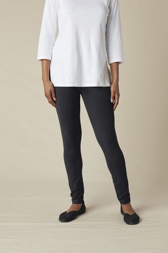 The world’s softest, most durable cotton combines with superior stretch for exceptional shape retention and comfort. Pair these leggings with your favorite tunic for instant figure flattery. Imported. | Women's Endless Comfort Leggings - Midnight Navy - XS Coldwater Creek Outfits, Black Leggings Outfit Fall, Wardrobe Challenge, Leggings Outfit Fall, Black Leggings Outfit, Comfortable Leggings, Fall Clothing, Cotton Leggings, Plus Size Leggings