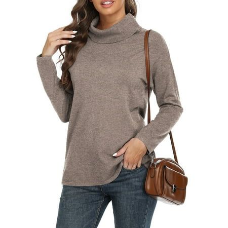 Asklazy Casual Lightweight Pullover Top Sweater Classic Sweater Knit Jumper A nice skirt is a good collocation this sweaters an make you extra charming this fall A slim jean with this turtleneck sweater would be a versatile choice A big coat or jackets with this turtleneck sweater can make you look more capable in the cold winter. It has a good effect of keeping warm,Unique design.This lightweight,super-soft fabric! Size: L.  Color: Multicolor.  Gender: female.  Age Group: adult. Big Coat, Ladies Turtleneck Sweaters, Classic Sweater, Womens Turtleneck, Top Sweater, Sweater Knit, Slim Jeans, Knit Jumper, Long Sweaters