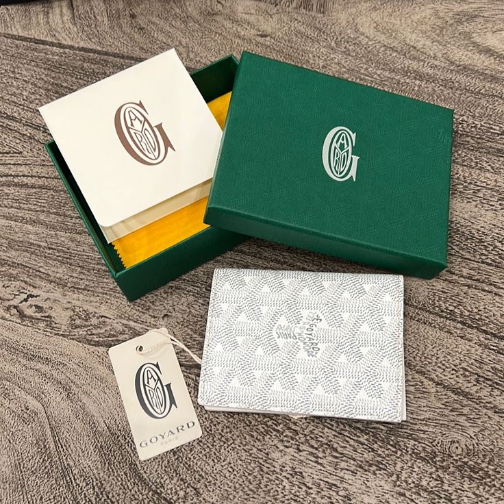 Nwt Goyard Saint-Marc Card Wallet In White. Brand New In Box With Tags. Perfect For Gifting! Designer Rectangular Wallet As A Gift, Designer Rectangular Wallet For Gifts, Designer Rectangular Wallets As Gift, Designer Rectangular Wallets As A Gift, Designer Bifold Card Holder Gift, Designer Rectangular Card Holder Gift, Modern Card Holder With Original Box As Gift, Modern Card Holder With Original Box For Gift, Designer Card Holder With Original Box For Gift