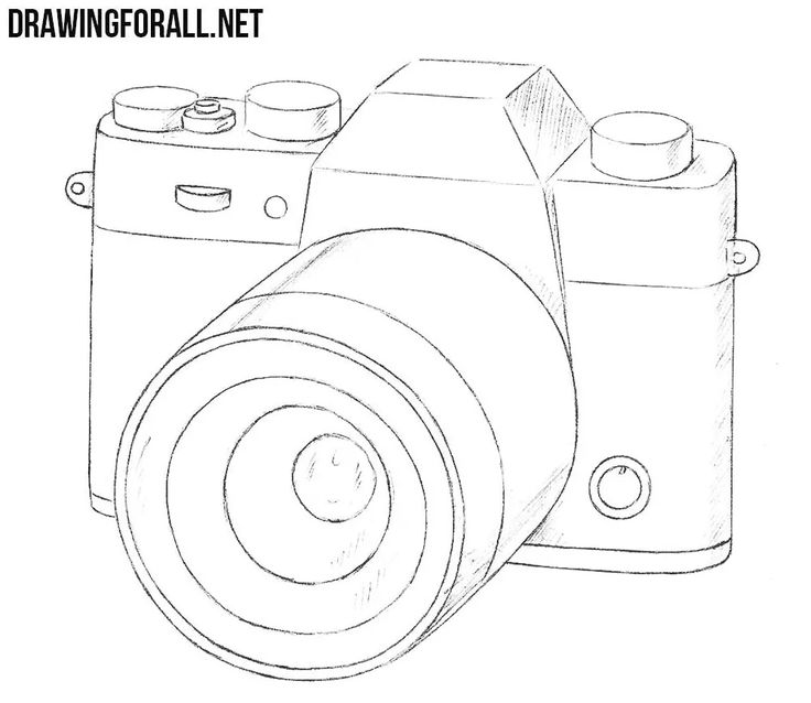 a drawing of a digital camera