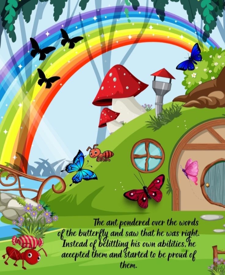 an image of a fairy scene with butterflies