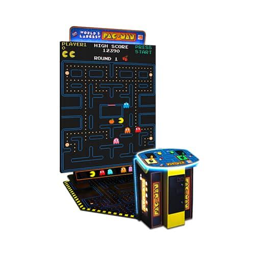 an image of a pac - man game set up on a white background for display