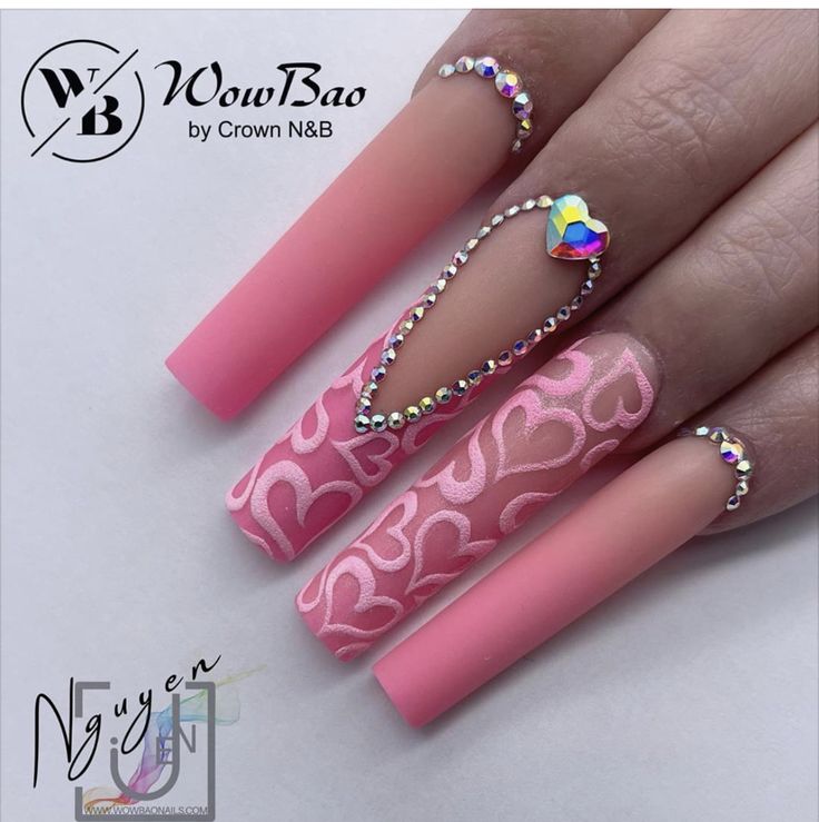 Super Cute Nails, Valentine Nail Art, Punk Nails, Spring Nail Designs, Brighter Days, Long Acrylic Nails Coffin, Acrylic Nails Coffin Pink, Long Square Acrylic Nails, Trendy Nail Art