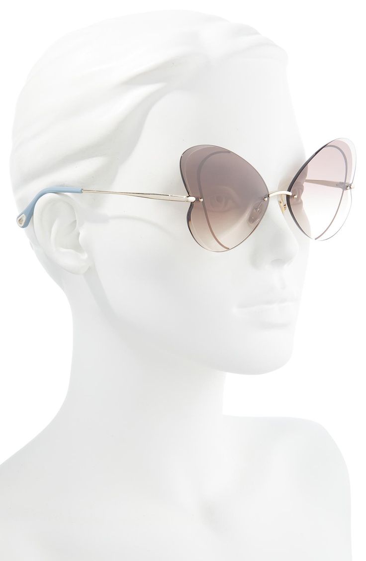 Bold butterfly-shaped lenses bring some pure modern attitude to these Italian-made sunglasses for a statement-making look. 65mm lens width; 15mm bridge width; 140mm temple length 100% UV protection Metal Made in Italy Luxury Mirrored Sunglasses For Spring, Luxury Tinted Sunglasses For Spring, Luxury Cat Eye Sunglasses For Spring, Luxury Polarized Sunglasses For Spring, Luxury Polarized Cat Eye Sunglasses For Summer, Elegant Polarized Sunglasses For Spring, Luxury Gradient Lenses Sunglasses For Spring, Modern Metal Frame Sunglasses For Spring, Elegant Mirrored Sunglasses For Spring