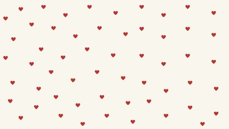 a white background with red hearts in the shape of heart shapes on it's side