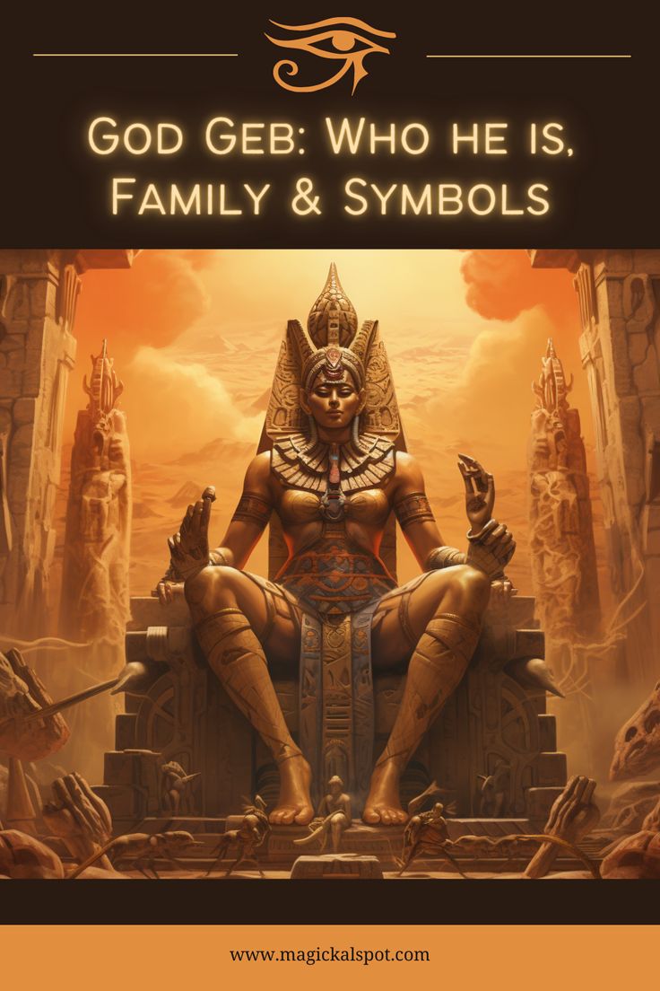 god geb who he is, family and symbols cover art for the book god geb who he is