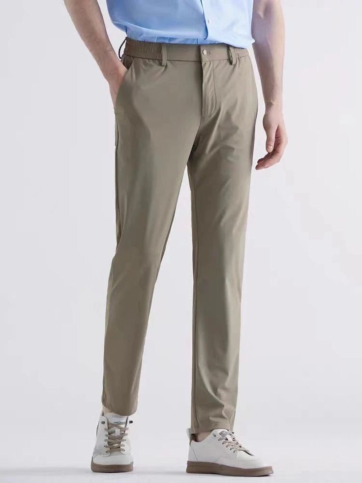 Restez confortable et élégant dans notre pantalon chino d'affaires en spandex. Parfait pour le bureau ou une soirée, ce pantalon allie souplesse et formalité pour un look polyvalent.

Matière : spandex 100%.
Style : décontracté/simple décontracté/élégant Décontracté/Smart Casual/Elégant


Avantages : Confortable Slim Fit Straight Elastane Pants, Stretch Elastane Chinos For Business Casual, Non-stretch Work Pants For Business Casual, Non-stretch Trousers For Business Casual, Business Straight Pants With Elastane, Business Straight Leg Elastane Pants, Business Casual Slim Fit Elastane Bottoms, Spring Business Elastane Pants, Spring Business Pants In Elastane