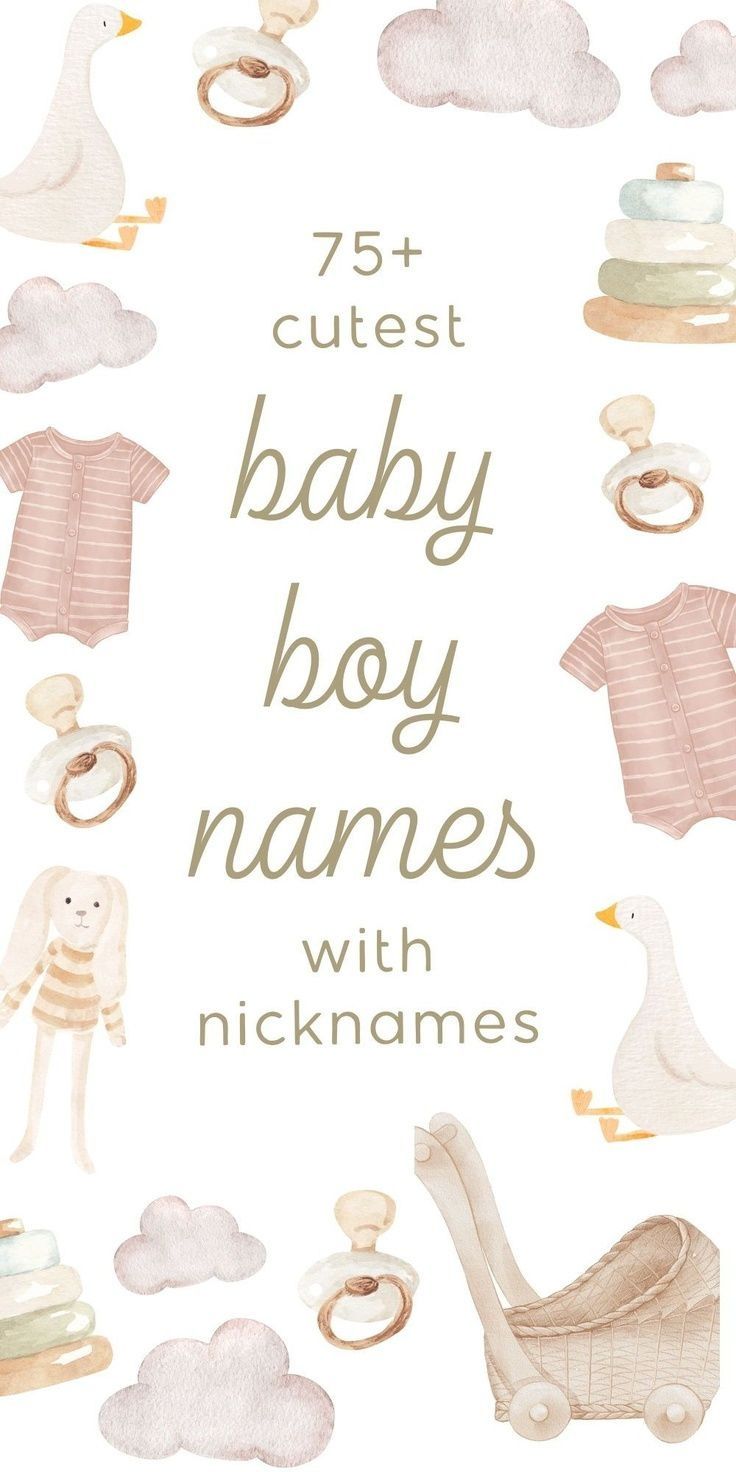 Discover the cutest girl boy names with adorable nicknames that will melt your heart! Find the perfect name for your little angel! Girl baby names with nicknames | cute baby boy names | baby names boy list | cute baby boy names Baby Names With Nicknames, Old Baby Boy Names, Boy Names With Nicknames, Baby Boy Nicknames, Simple Boy Names, Classic Boy Names, Irish Boy Names, Baby Boy Name List