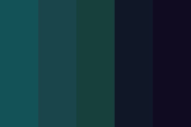 dark green and black color palette