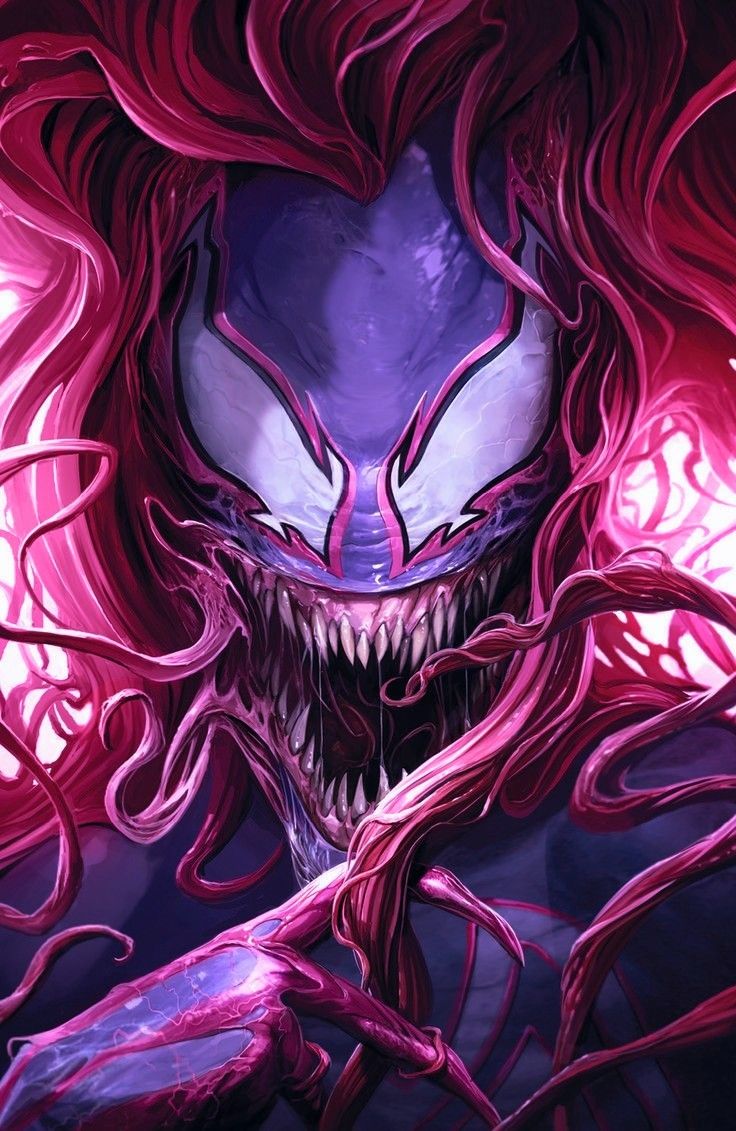 the cover to amazing spider - man 29, with an evil face and purple hair