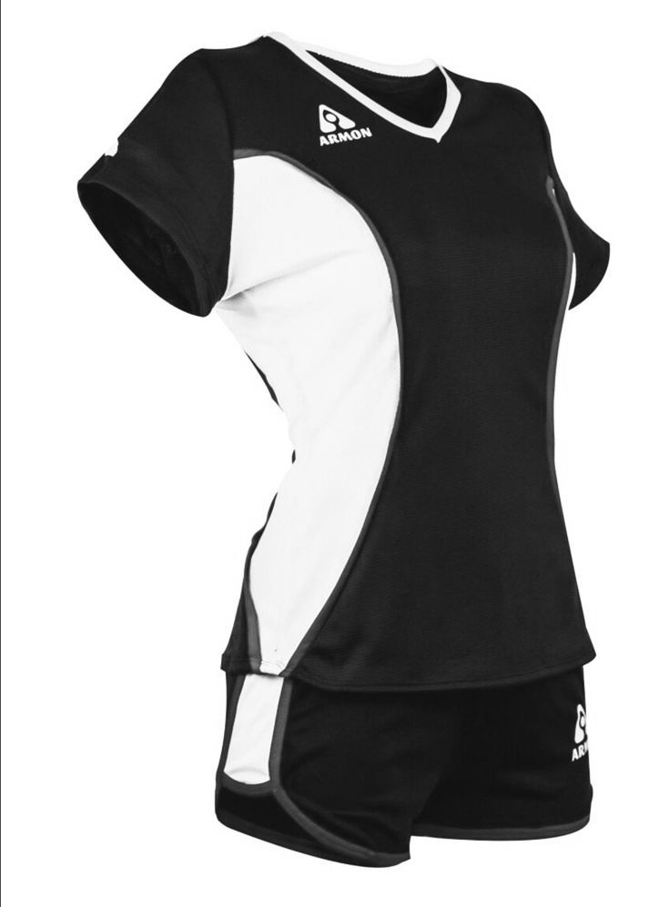 a women's soccer jersey and shorts