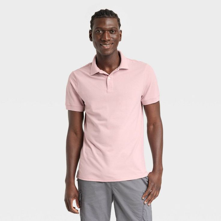 Men's Every Wear Polo Shirt – Goodfellow & Co™ : Target Solid Polo Collar T-shirt For Spring, Slim Fit Short Sleeve Polo Shirt For Summer, Slim Fit Summer Polo Shirt, Spring Fitted Button-up Polo Shirt, Fitted Casual Polo Shirt, Collared Polo Shirt For Summer, Collared Polo Shirt With Placket For Summer, Fitted Collared Polo Shirt For Everyday, Summer Workwear Polo Shirt With Johnny Collar