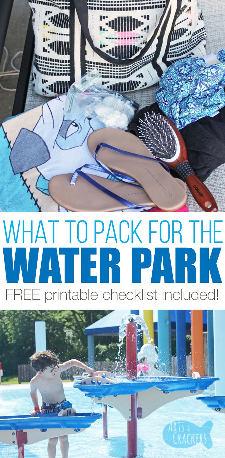 what to pack for the water park free printable checklist included