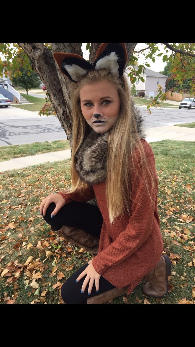 Diy Fox Costume, Fox Costume Diy, Fox Halloween Costume, Diy Karneval, Karneval Diy, Fox Halloween, Fox Makeup, Fox Costume, Diy Costumes Women