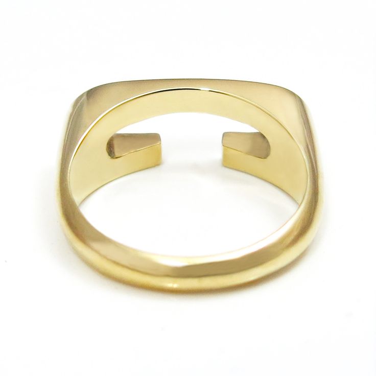 "14K gold Initial Letter Ring, Chunky Initial Ring, Alphabet Ring, Letter Jewelry for men or women, Custom Initial Ring, Gold Signet Initial Ring Individualize yourself with this personalized gold initial ring. Our 14K yellow gold letter ring custom made with any initial and finger size of your choice. We designed these Alphabet rings to make things a little more personal, this gold letter ring makes a perfect gift to celebrate birthdays, anniversaries, or even a graduation. A custom initial rin Modern Gold Couple Rings For Promise, Modern Gold Oval Initial Ring, Modern Gold Couple Rings For Anniversary, Classic Gold Initial Ring With Open Band, Modern Gold Initial Ring, Modern Gold Signet Ring With Round Band, Gold Polished Open Couple Rings, Modern Engraved Gold Ring With Round Band, Modern Gold Rings For Anniversary