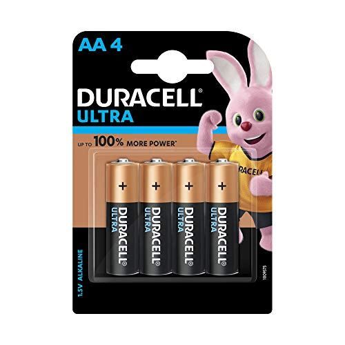 two piles of duracell ultra batteries with one bunny on the front and one rabbit on