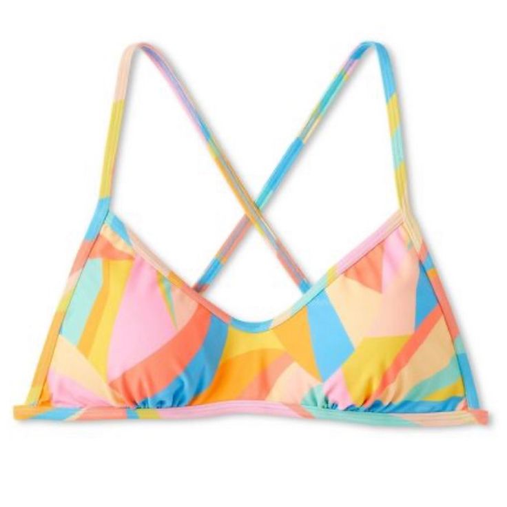 Nwt Wild Fable Womens Scoop Neck Criss Cross Bralette Bikini Tops. Multiple Sizes Available As Well As Matching Bottoms, Please Check Out Our Other Listings For More Swimsuit Options. Bundle 2 Or More From Our Closet And Save! Https://Www.Target.Com/P/Women-S-Scoop-Neck-Crisscross-Bralette-Bikini-Top-Wild-Fable/-/A-87237362?Preselect=87237040#Lnk=Sametab Colorful Triangle Top Swimwear For Spring, Casual Multicolor Seamless Swimwear, Multicolor Swimwear With Built-in Bra For Spring, Spring Multicolor Bra Friendly Swimwear, Multicolor Bra Friendly Swimwear For Spring, Casual Multicolor Bra-friendly Swimwear, Bra-friendly Multicolor Swimwear For Spring, Pink Strappy Swimwear For Spring, Pretty Bathing Suit