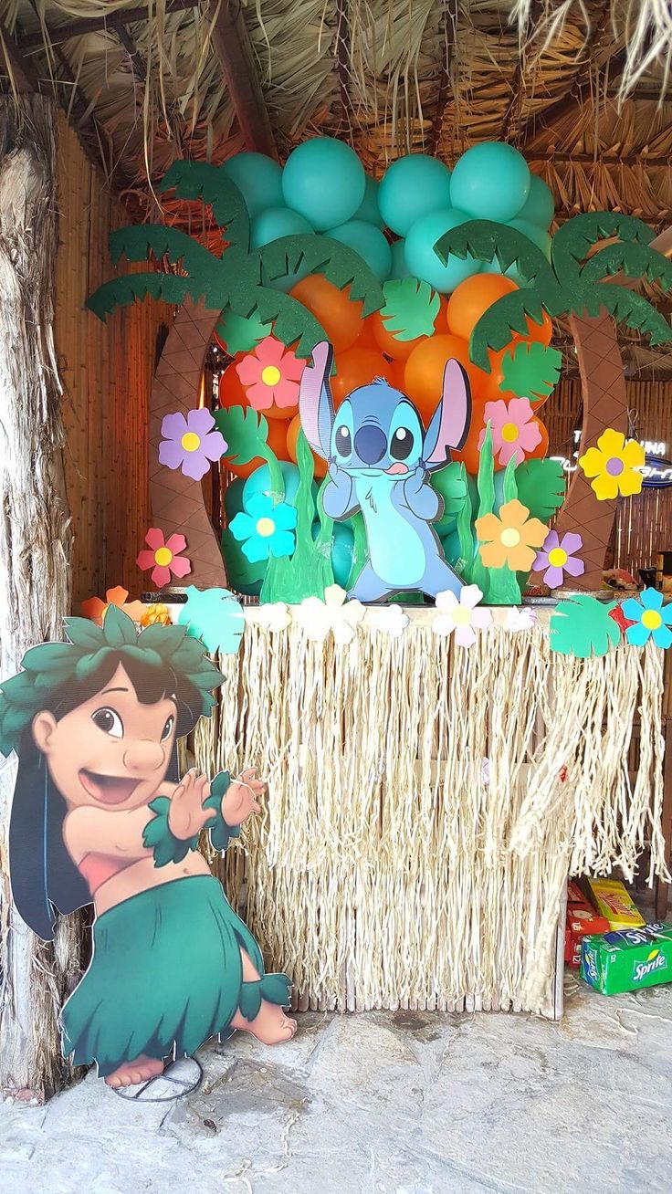 Stitch Party Ideas, Lilo And Stitch Cake, Stitch Party, Jungle Thema, ليلو وستيتش, Lilo Und Stitch, Luau Birthday Party, Hawaiian Birthday Party, Hawaiian Birthday