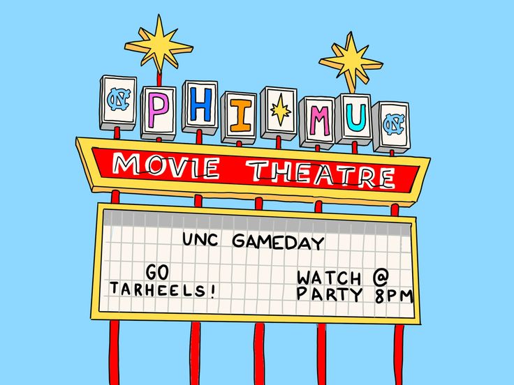 an animated movie theatre sign with the words movies on it's side and stars above it