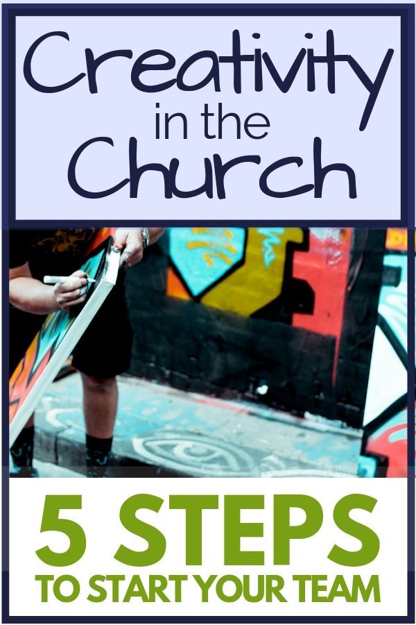 a poster with the words creativity in the church 5 steps to start your team