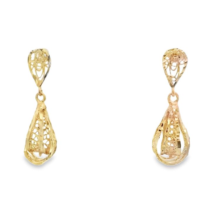 These elegant gold teardrop earrings feature intricate filigree details, adding a touch of sophistication to any outfit. Perfect for both casual and formal occasions, their timeless design ensures they will remain a cherished piece in your jewelry collection. Formal Yellow Gold Chandelier Earrings With Intricate Design, Elegant Teardrop Earrings With Intricate Design, Yellow Gold Teardrop Bridal Earrings For Pierced Ears, Teardrop Bridal Earrings With Intricate Design, Formal Drop Filigree Jewelry, Formal Teardrop Earrings With Intricate Design, Formal Teardrop Chandelier Earrings With Intricate Design, Formal Bridal Drop Earrings With Filigree, Formal Filigree Drop Earrings