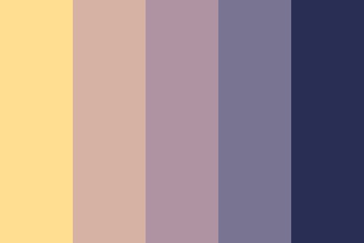 the color scheme is purple and yellow, with different shades to choose from on each side