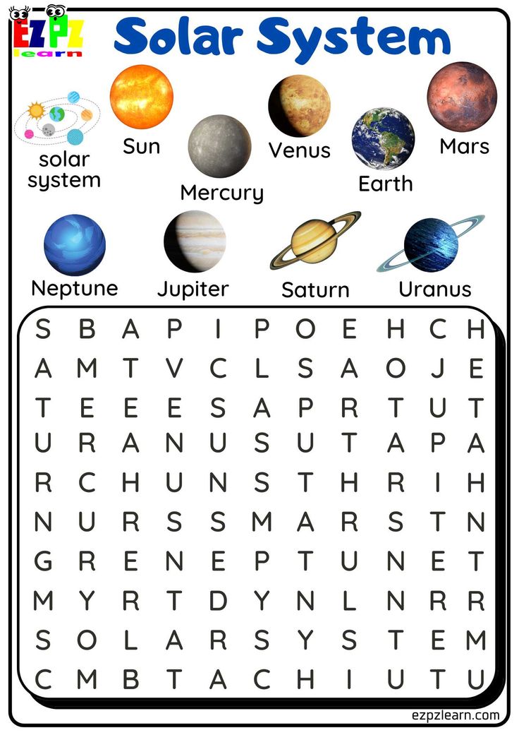 the solar system worksheet for kids to learn how to read and understand planets