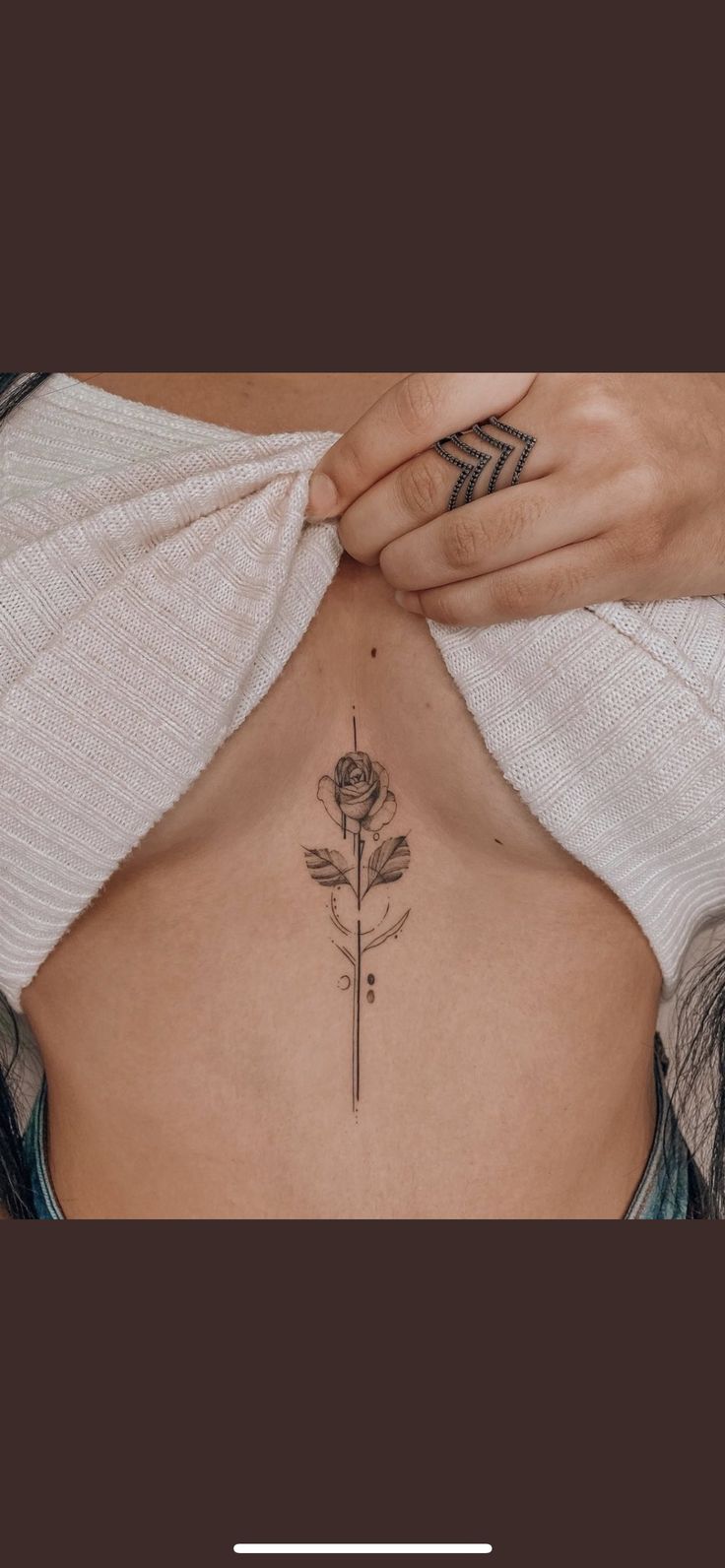 a woman's stomach with tattoos on it and the words no rain, no flowers