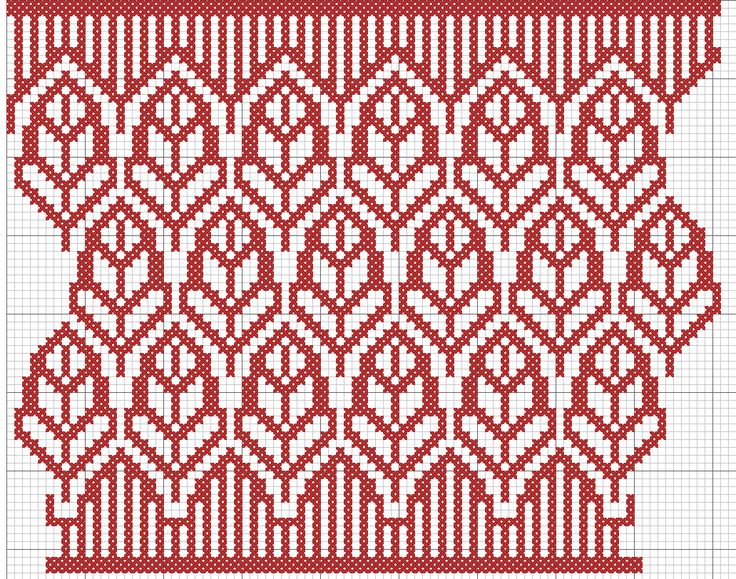 a red and white cross stitch pattern on a piece of paper with the words love written in