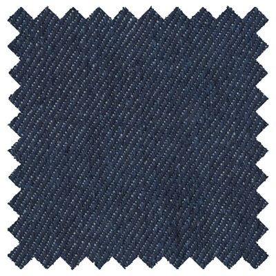 dark blue fabric textured with white stitching on the bottom and bottom, as well as