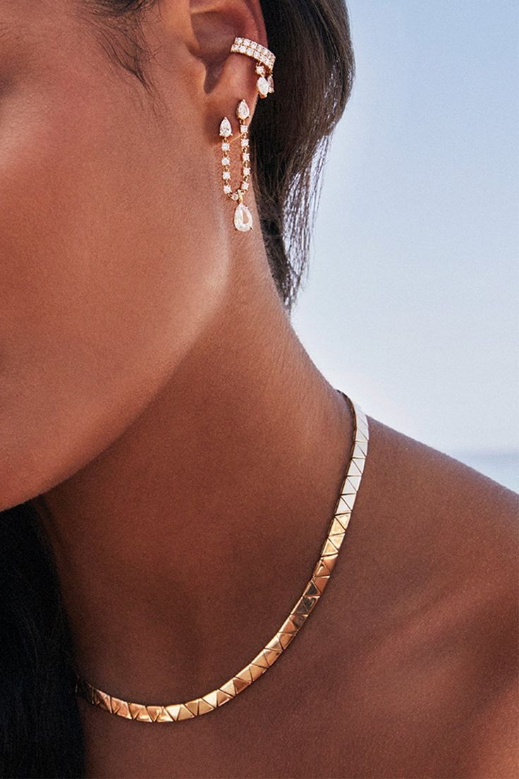 Anita Ko cleo choker necklace in yellow gold. 18K yellow gold 16" L Anita Ko Jewelry, Anita Ko, Marissa Collections, Discount Jewelry, Jewel Box, Fine Jewels, Jewelry Lover, Choker, Jewelry Gifts