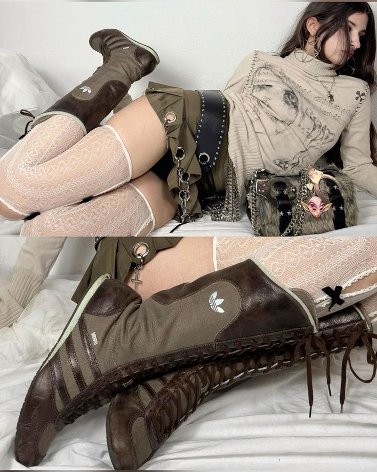 2000s Boots, Adidas Boots, Boxing Boots, Fire Fits, Fashion Inspiration Design, Girl Fits, Vintage 2000s, Vintage Adidas, Look At You