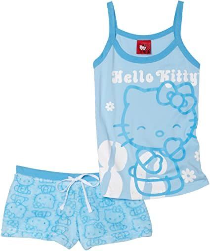 Pajamas Hello Kitty, Pijamas Women, Kitty Clothes, Anime School, Cosplay Kawaii, Hello Kitty Clothes, Cute Pjs, Cute Sleepwear, 2000s Fashion Outfits