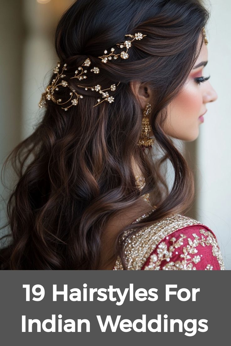 Discover a plethora of exquisite hairstyles suited for Indian weddings, tailored to cater to various preferences and roles. From elaborate updos and braided buns ideal for brides donning traditional attire to simpler styles preferred by guests, there's a diverse range of options available. Those with short hair can elevate their appearance with graceful waves or adorned pins, seamlessly complementing a saree ensemble. India Wedding Hairstyle, Haïr Style For Short Hair For Wedding, Wedding Haïr Style For Short Hair, Long Hair Hairstyles Wedding, Bridal Free Hairstyles Indian, Saree Hairstyles For Wedding, Modern Hairstyles For Wedding, Hair Bun Wedding Indian, Hairstyle Bridal Indian