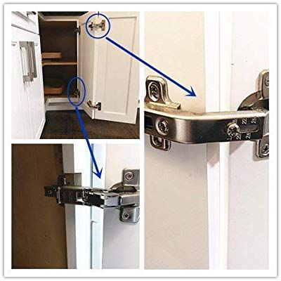 the door is open and there are three pictures showing how to install an interior door handle