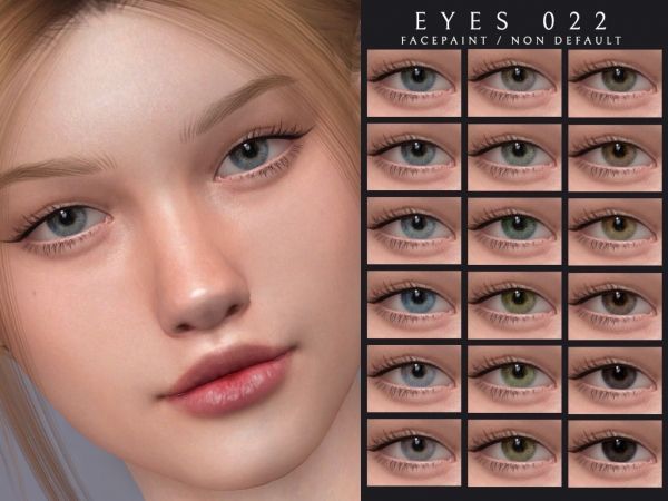 an image of the eyes of a woman with different colors and size for each eye