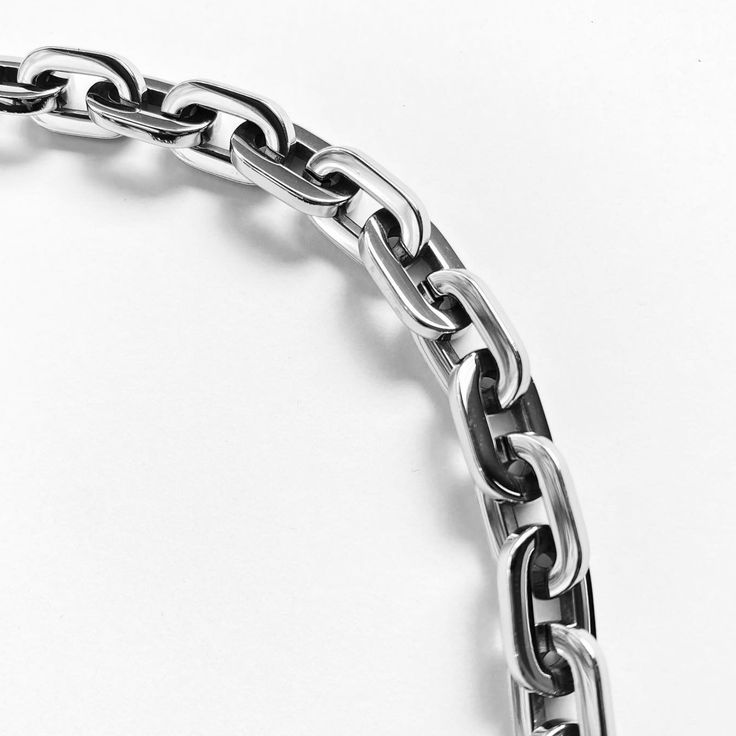 Gender neutral statement link chain. Tarnish resistant and water resistant Color: silver Base: medical grade hypoallergenic stainless steel. Length: 21 inches Everyday Silver Stainless Steel Chain Necklace, White Gold Chunky Chain Link Bracelet, White Gold Link Chain Bracelet With Chunky Chain, White Gold Chunky Link Chain Bracelet, Minimalist Chunky Chain Stainless Steel Necklace, Chunky Chain White Gold Jewelry For Everyday, Minimalist Stainless Steel Necklace With Chunky Chain, Modern Chunky Chain Stainless Steel Necklace, Everyday Silver Box Chain Necklace