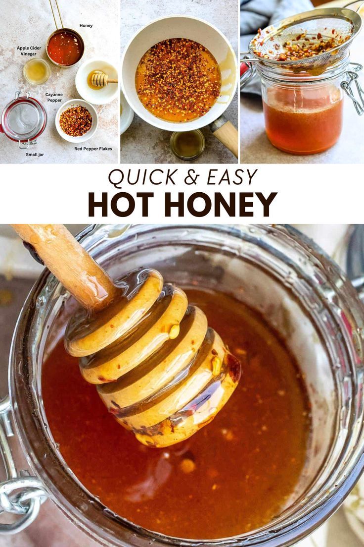 This Hot Honey Recipe is seamless, easy, and much more affordable than buying it pre-made. You decide the heat level! Ready in 20 minutes, this is a delicious sauce. Just a few simple ingredients will give you a cup of homemade hot honey to add to chicken, salmon, tacos, and more. Easy Hot Honey Recipe, Hot Honey Dressing, How To Make Hot Honey, Homemade Hot Honey, Fridge Staples, Hot Honey Sauce, Hot Honey Recipe, Honey Salmon, Salmon Tacos